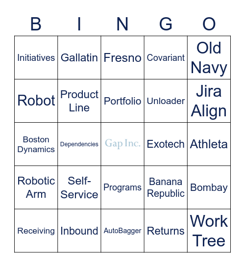Buzzword Bingo Card