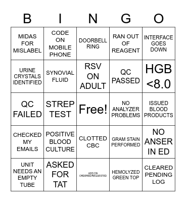 LAB WEEK 2023 BINGO Card