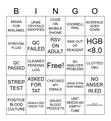 LAB WEEK 2023 BINGO Card