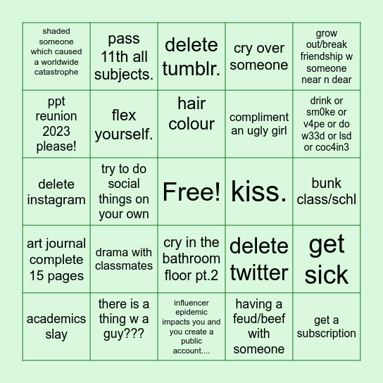 iakovou bingo card 2023 Bingo Card