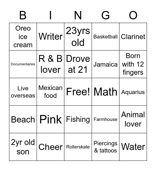 May BINGO! Bingo Card