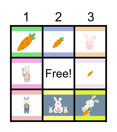 The enormous carrot Bingo Card