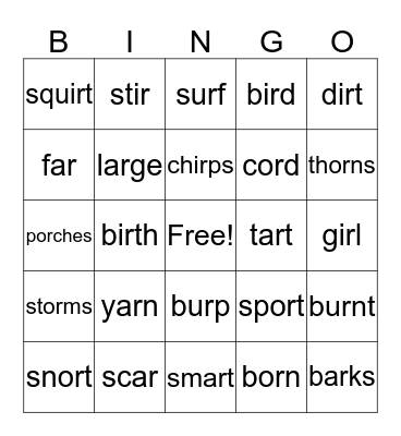 Wilson 8.1 Bingo Card