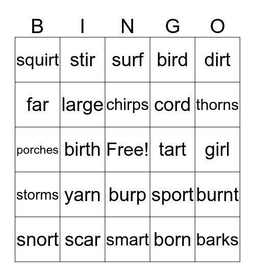 Wilson 8.1 Bingo Card