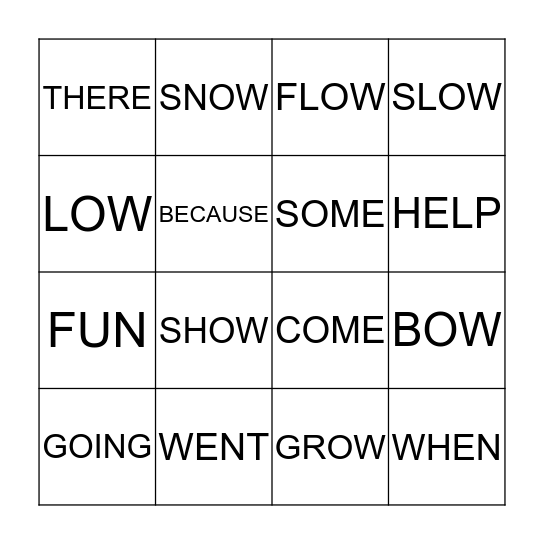 Bingo Card