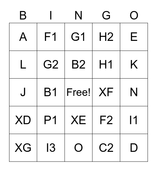 Sapphi's travesty bingo Card