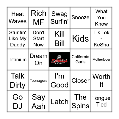 Spanky's Music Bingo 4/25/23 Bingo Card