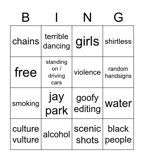 khh mvs Bingo Card