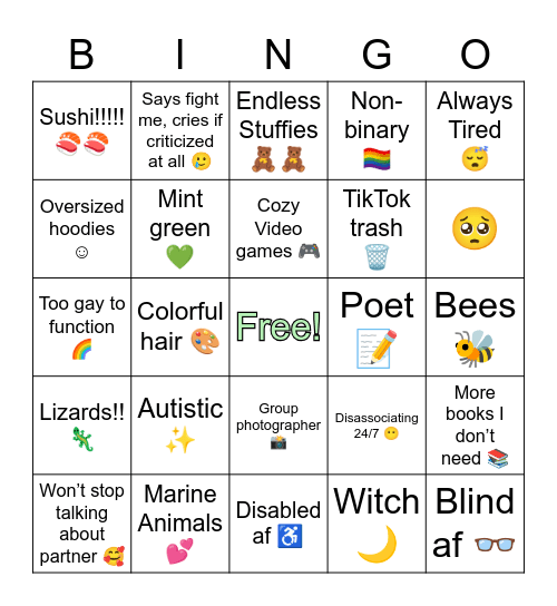 🐝 Bee Bingo 🐝 Bingo Card