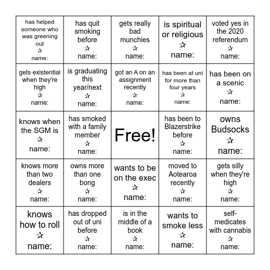 ✰ BONGO ;) ✰ Bingo Card