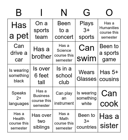 Jodh's Facilitation Task Icebreaker Bingo Activity Bingo Card