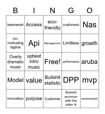 Aruba 2023 Day 2 Bingo Card
