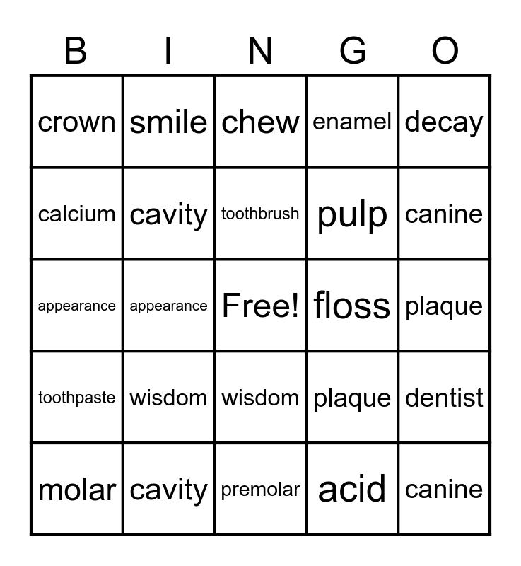 taking-care-of-my-teeth-bingo-card