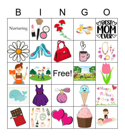 Mother's Day Bingo Card