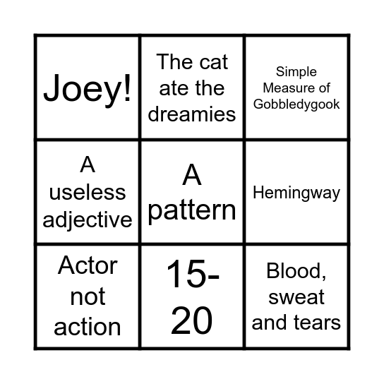 Bingo Card