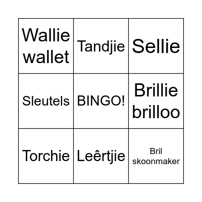 BINGO!!!  LOUNSIE WAAR IS MY... Bingo Card