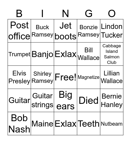 The Americans are coming Bingo Card