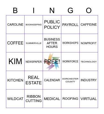 CHAMBER BINGO Card