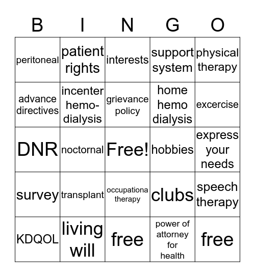 SOCIAL WORK EDUCATION Bingo Card