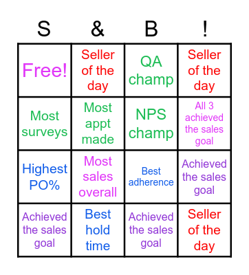 CLEAR THE BOARD Bingo Card