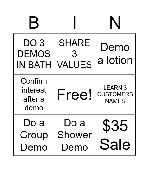 Bingo Card