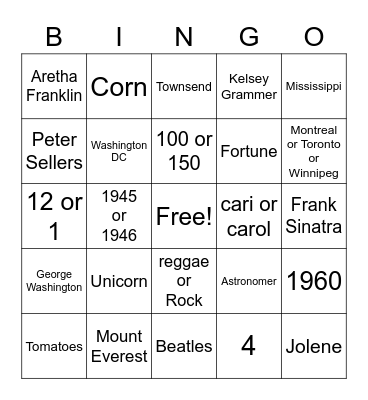 Gm 2 May 2023 Bingo Card