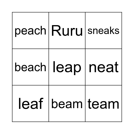 Splashing in the Stream Bingo Card