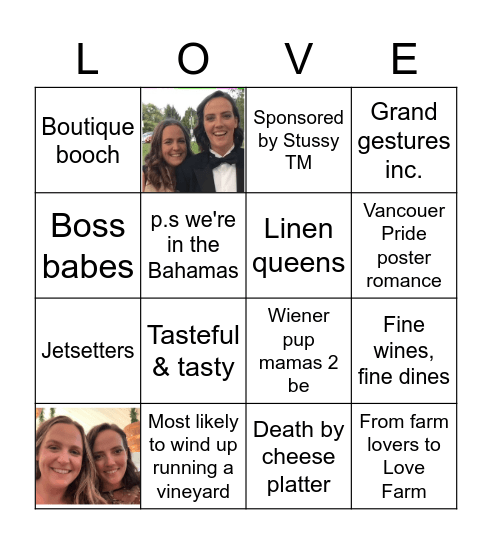 Love Bingo Card