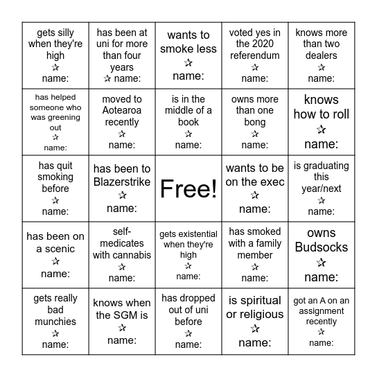 ✰ BONGO ;) ✰ Bingo Card