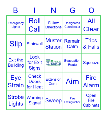 SAFETY Bingo Card