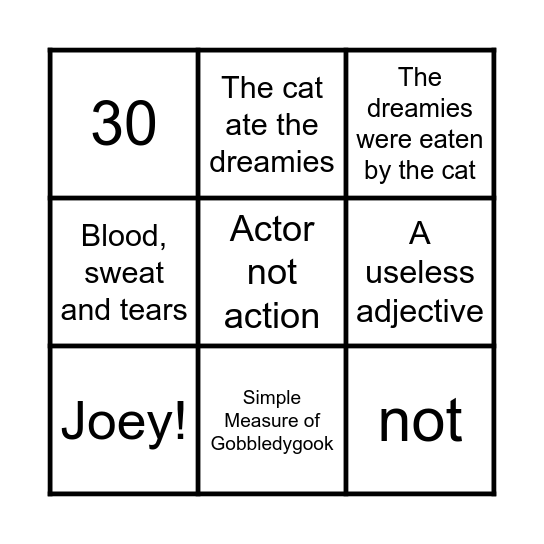 Bingo Card