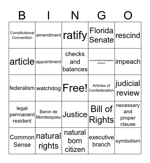 Progress Monitoring Review 2 Bingo Card
