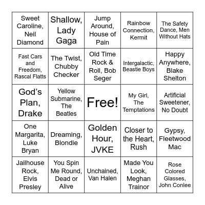 Intrust Singo Bingo Card