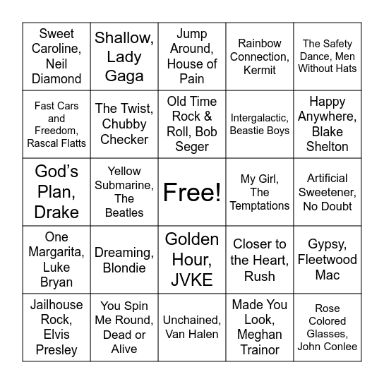Intrust Singo Bingo Card
