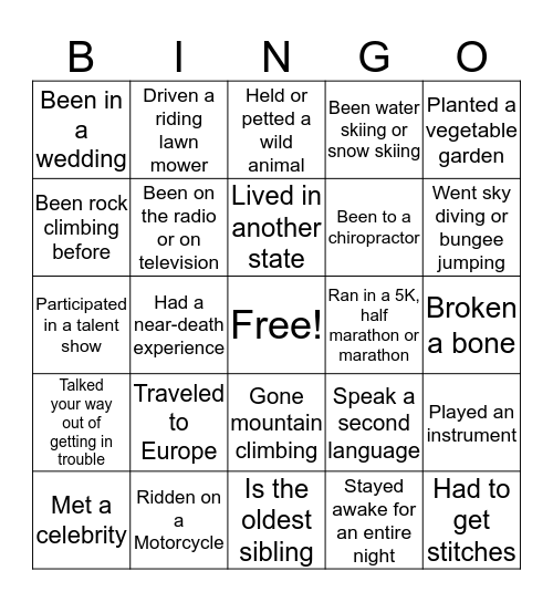 Pok-O-Macready Bingo Card