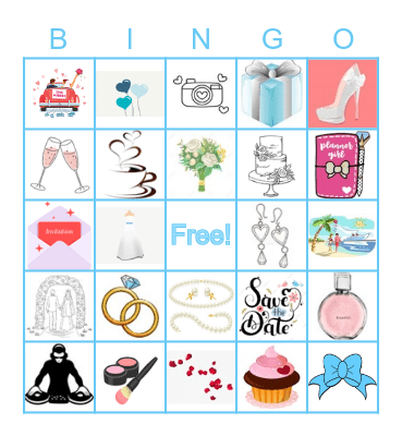 Bridal Bingo Card