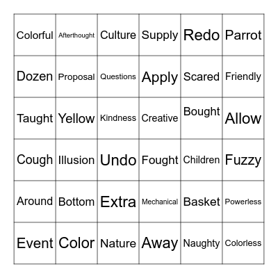 Decoding Bingo Card