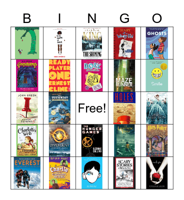 Favorite books Bingo Card