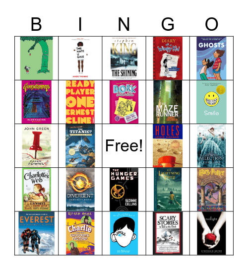 Favorite books Bingo Card
