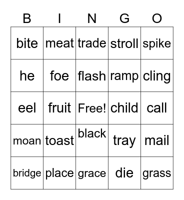 Review All Skills Bingo Card