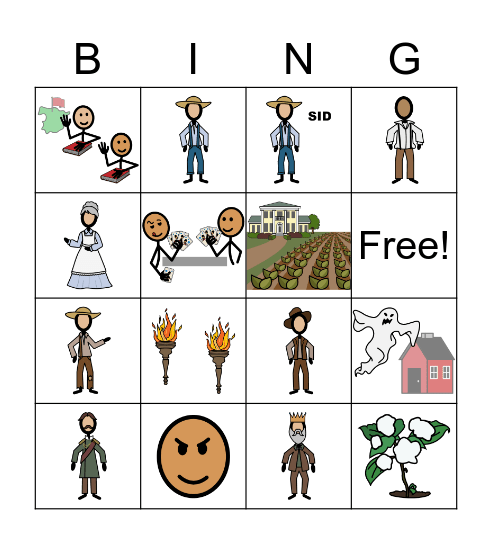 Chapter 8 Huck Finn Bingo Card