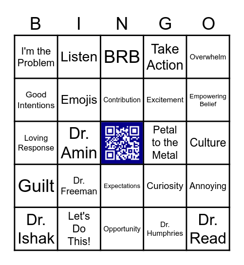 Camp Communication BINGO Card