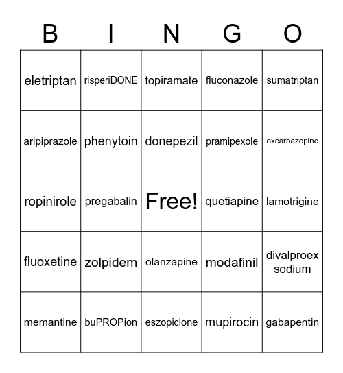 List 5-6 Bingo Card