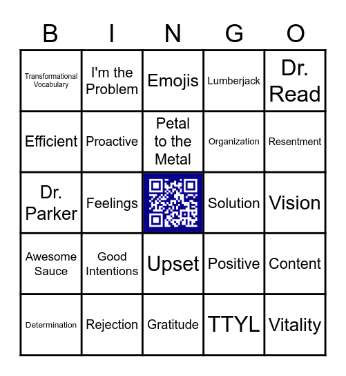 Camp Communication BINGO Card