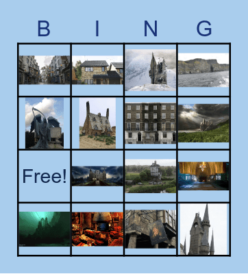 Places - Harry Potter Bingo Card