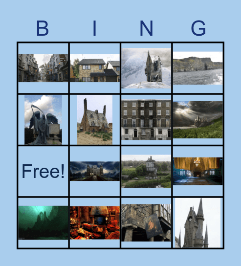 Places - Harry Potter Bingo Card