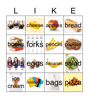 Do you like...? Bingo Card