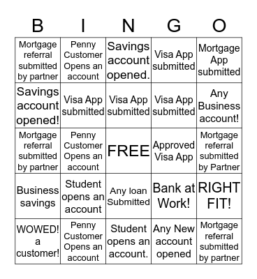 Teller SR Bingo Card