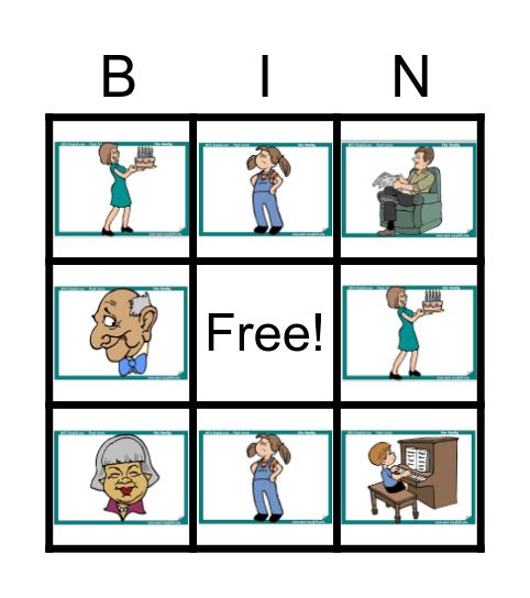 Family Bingo Card