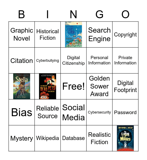 4-6 Library Bingo Card